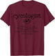 Road Bike Cycologist Cycling Funny Road Cyclist Gift T-Shirt - T-Shirt | Maroon