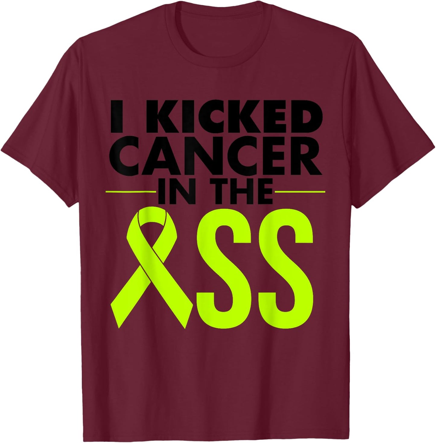 Lymphoma Cancer Survivor Gift Funny Non Hodgkin's Awareness T-Shirt - T-Shirt | Maroon