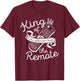 King of the Remote Control TV Funny Potato Couch Lazy Dad T-Shirt - T-Shirt | Maroon