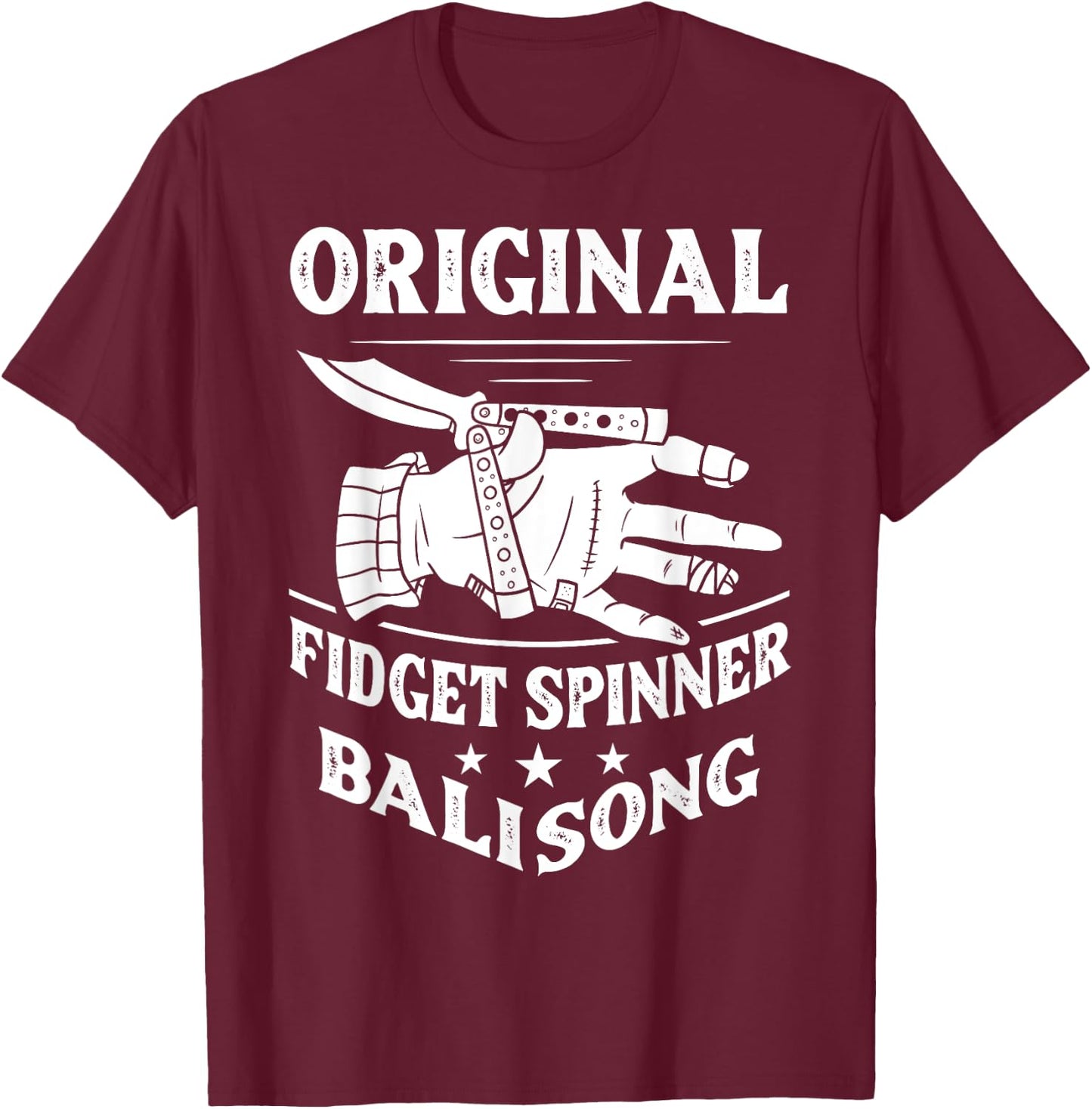 Balisong Flipping Gift Butterfly Knife Training T-Shirt - T-Shirt | Maroon