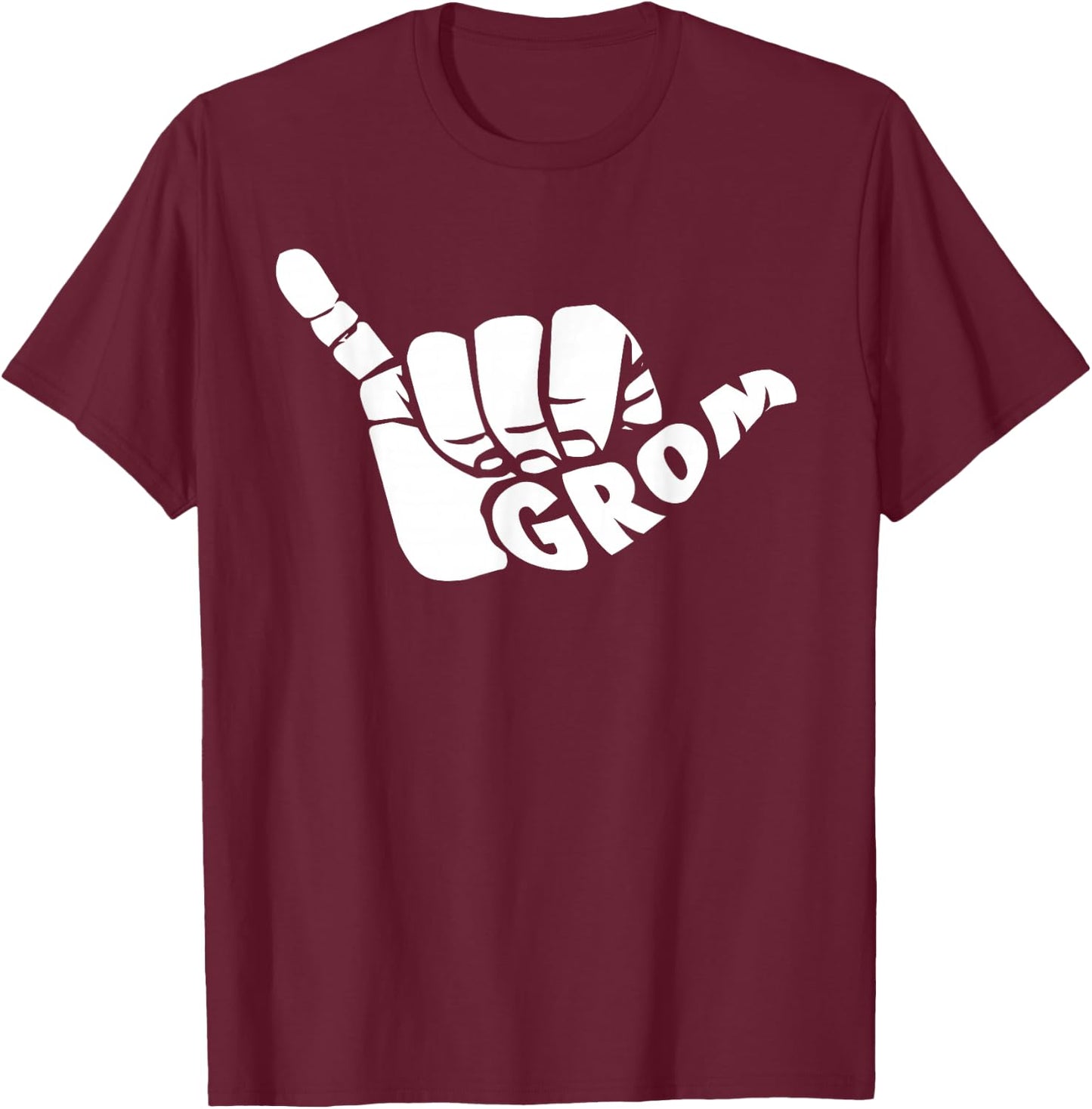 Grom Shaka Surfer T-Shirt - T-Shirt | Maroon