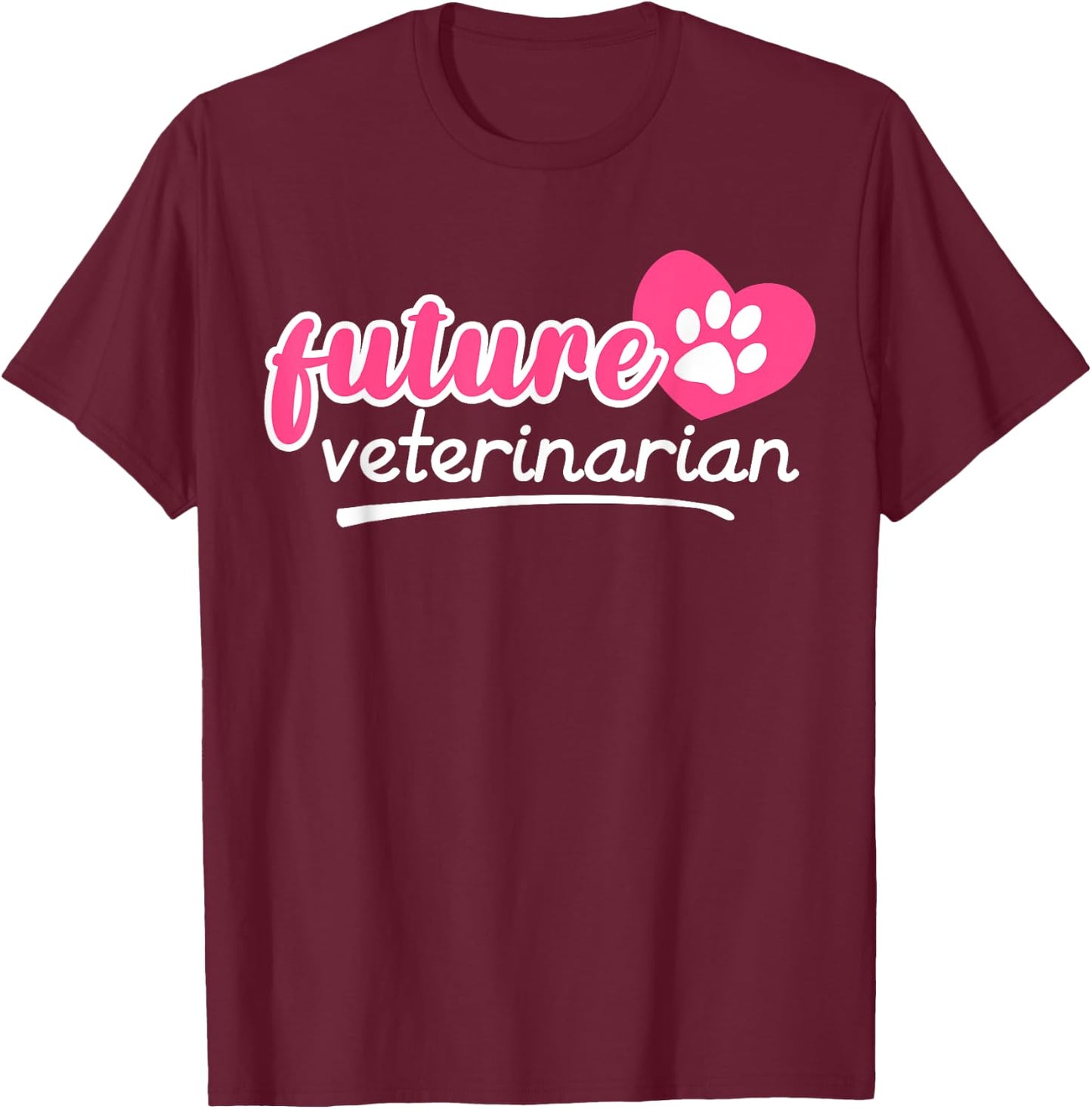 Future Veterinarian Gift Vet Tech Men Women Kids Vet School T-Shirt - T-Shirt | Maroon
