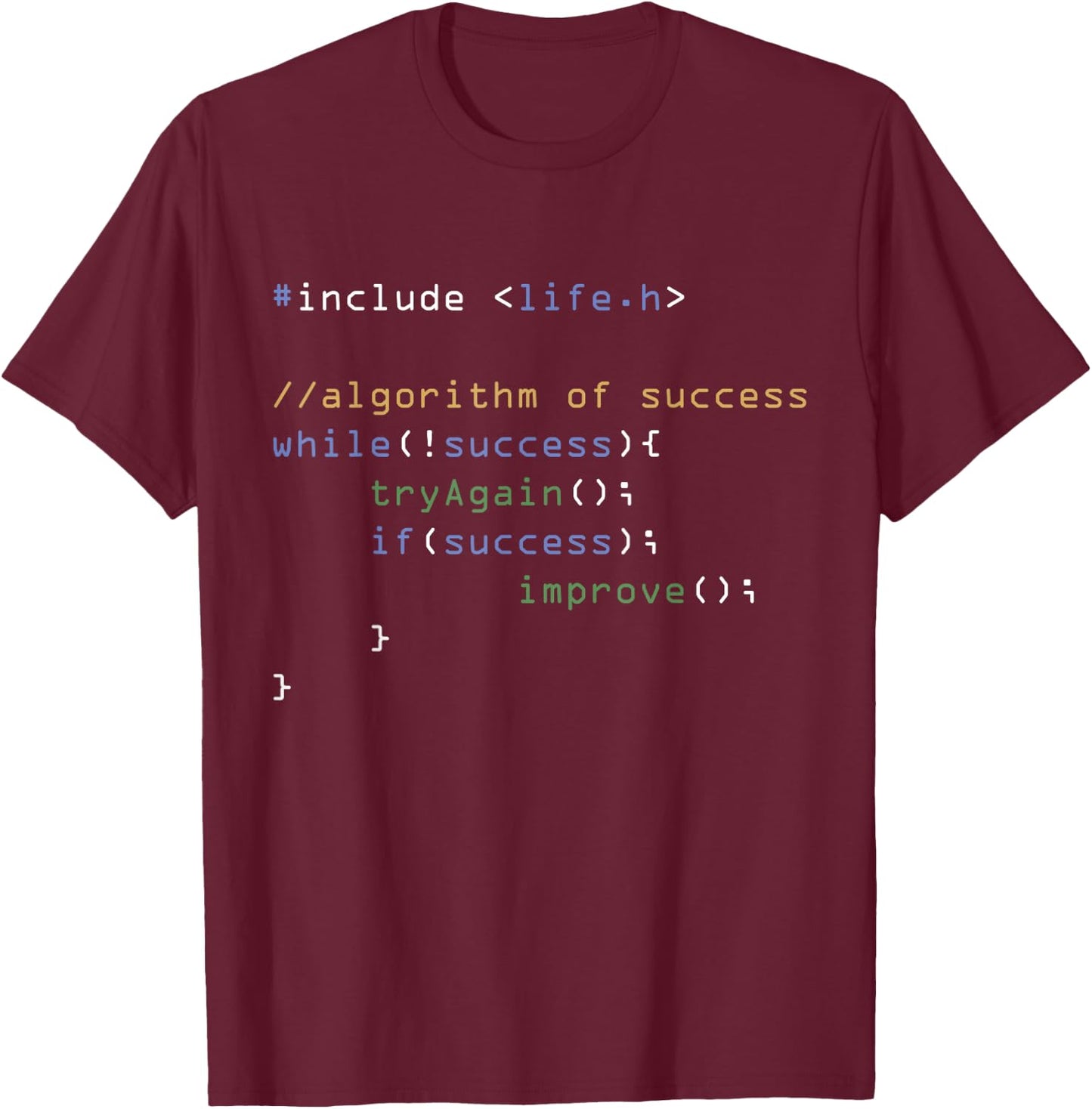 Programming Computer Science Code Algorithm Software Engineer T-Shirt - T-Shirt | Maroon