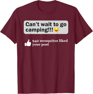 Funny Camping Saying Humor Outdoorsy Joke Camp Gear Gift T-Shirt - T-Shirt | Maroon