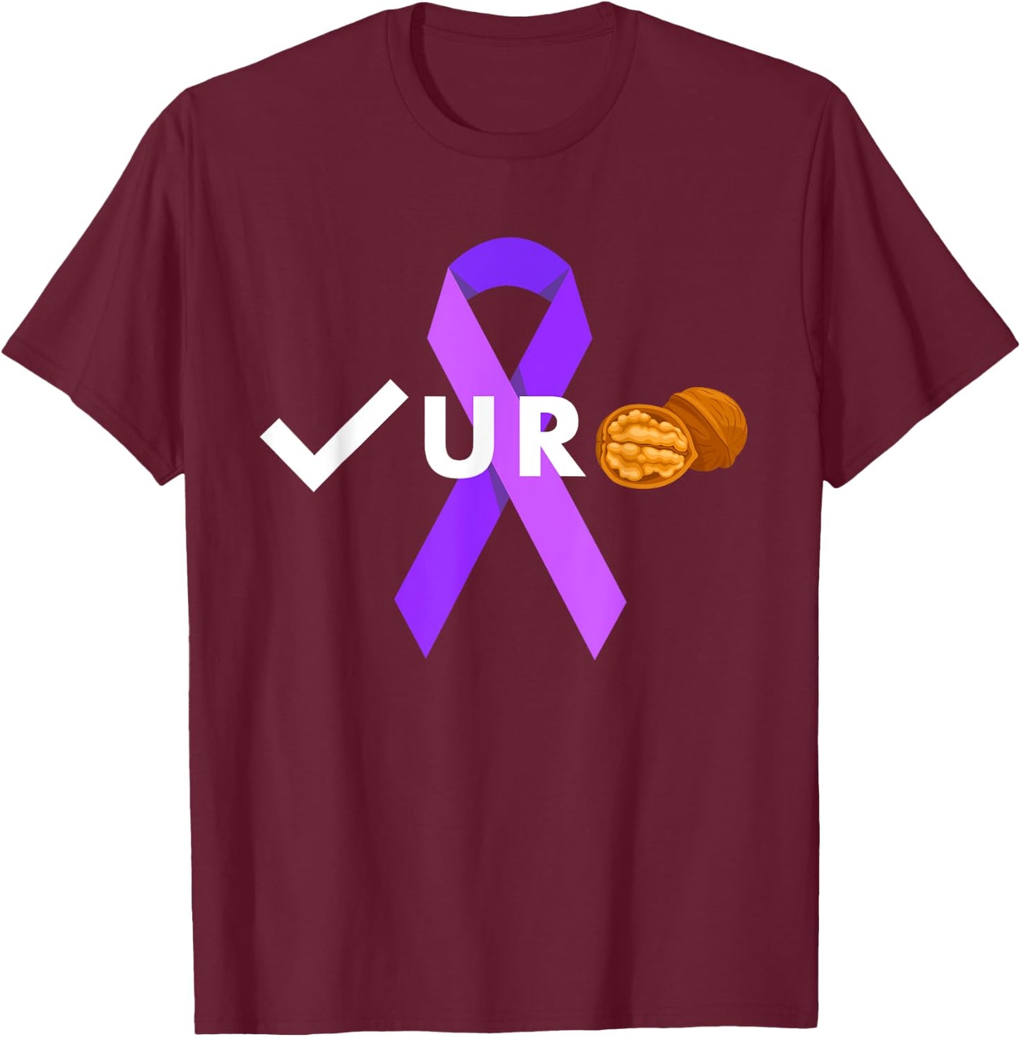 Check your Nuts Check your Balls Testicular Cancer Awareness T-Shirt - T-Shirt | Maroon