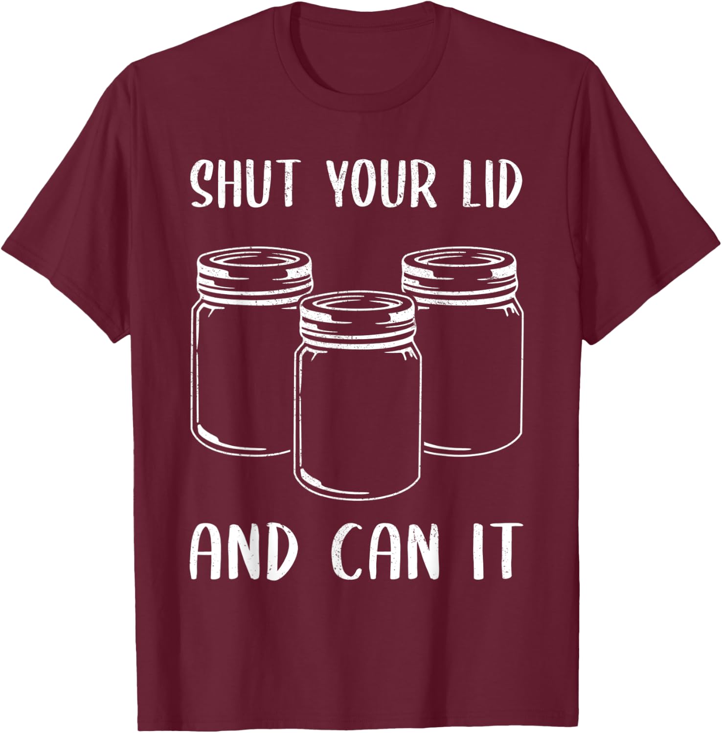 Funny Canning Gift Women Cool Canning Season Can Lid T-Shirt - T-Shirt | Maroon