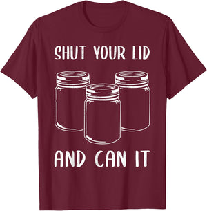 Funny Canning Gift Women Cool Canning Season Can Lid T-Shirt - T-Shirt | Maroon