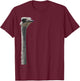 Mister Big Neck Ostrich T-Shirt - T-Shirt | Maroon