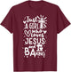 Just A Girl Who Loves Jesus And Baking - Funny Christian T-Shirt - T-Shirt | Maroon