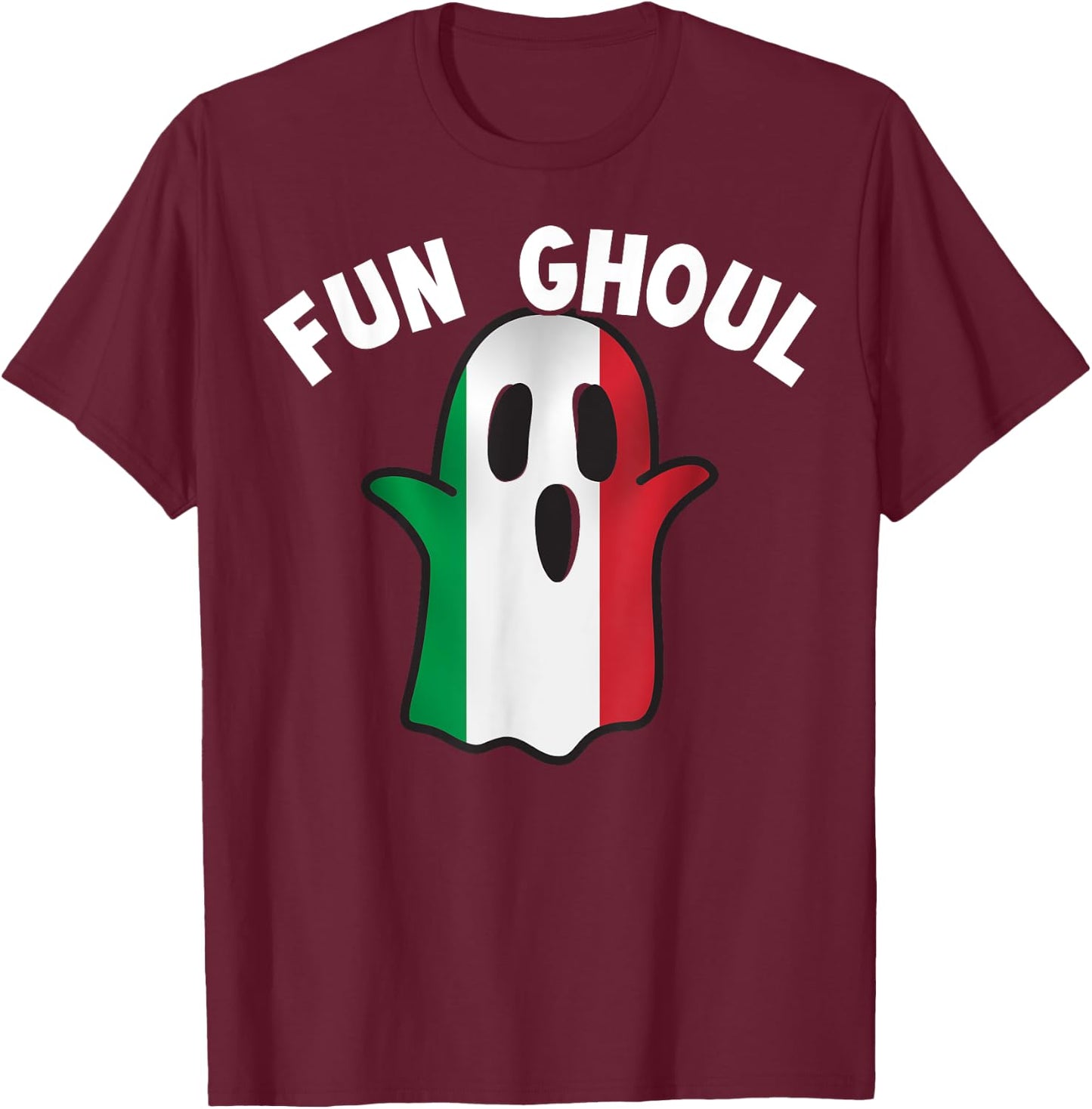Fun Ghoul Halloween Themed Gift Italy Lovers Gift T-Shirt - T-Shirt | Maroon