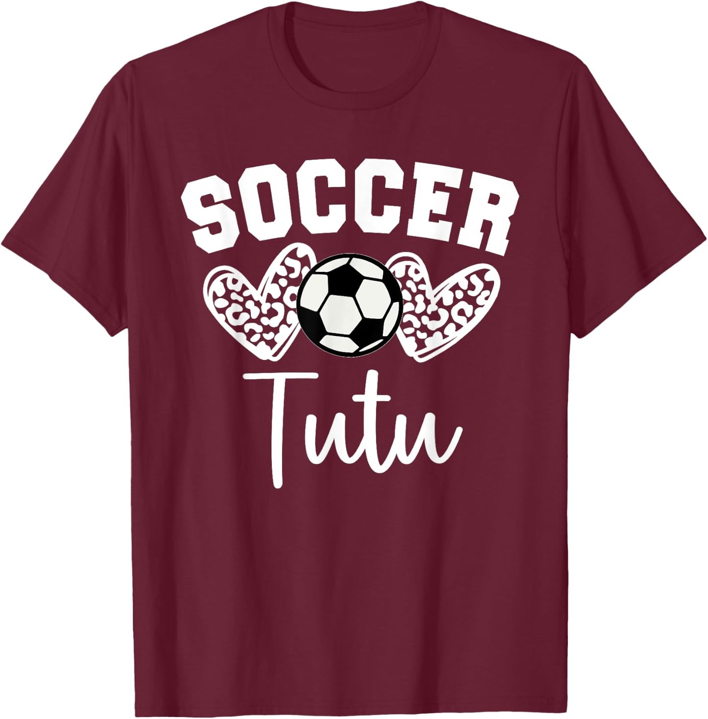 Soccer Tutu Matching Family Soccer T-Shirt - T-Shirt | Maroon