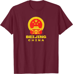BEIJING China T-Shirt - T-Shirt | Maroon