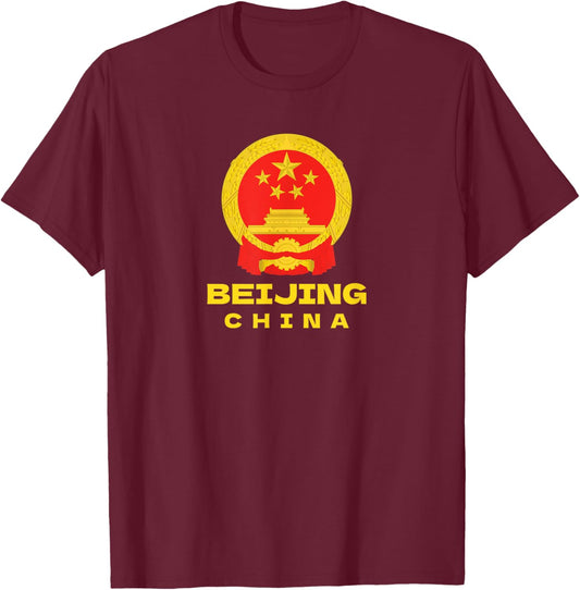 BEIJING China T-Shirt - T-Shirt | Maroon