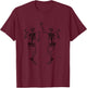 Alt Aesthetic Skeleton Dancing Dark Goth Halloween Skeletons T-Shirt - T-Shirt | Maroon
