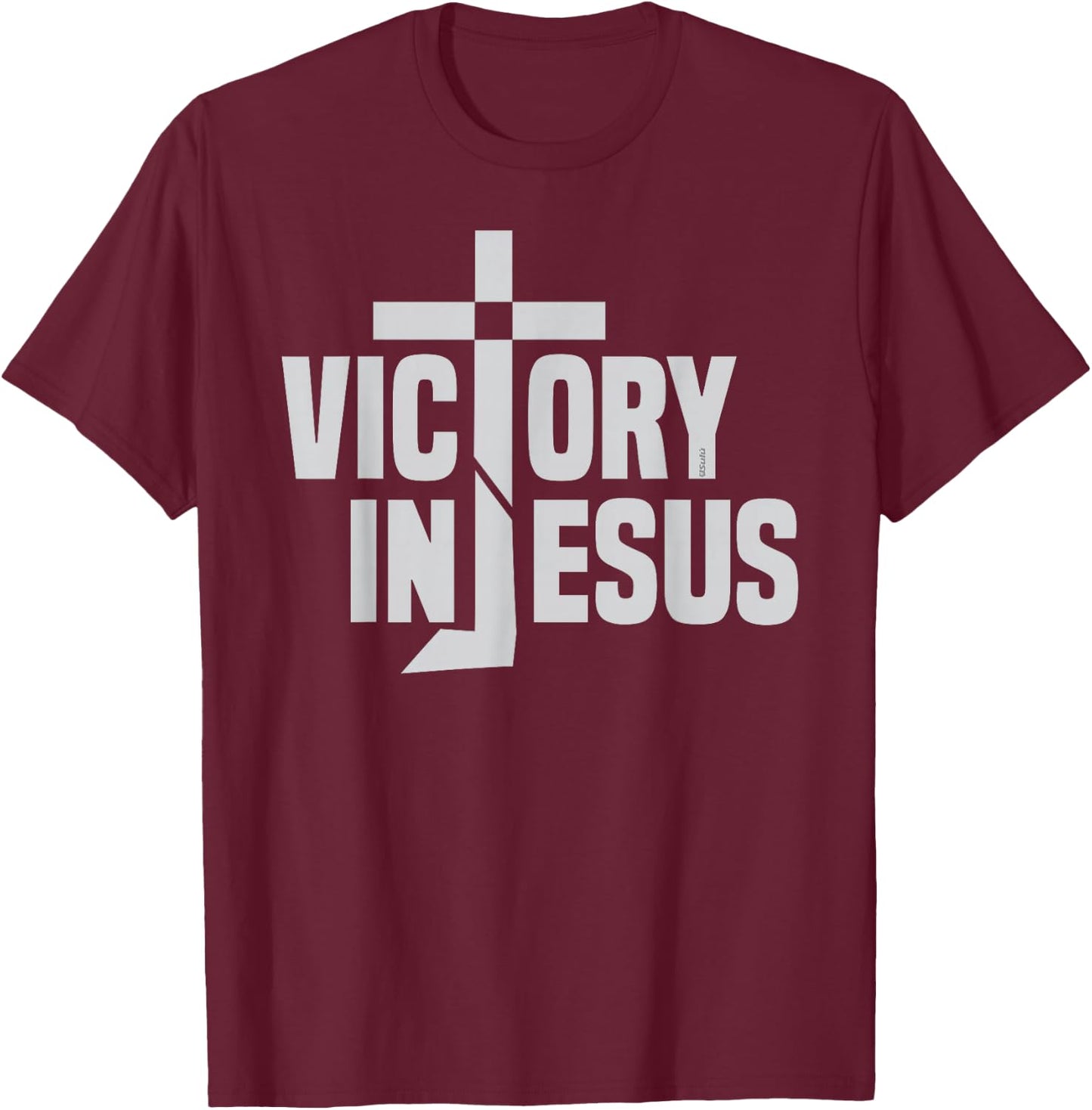 COMPLETE VICTORY IN JESUS' NAME Christian-inspired T-Shirt - T-Shirt | Maroon