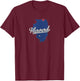 Harvard Illinois IL Map T-Shirt - T-Shirt | Maroon