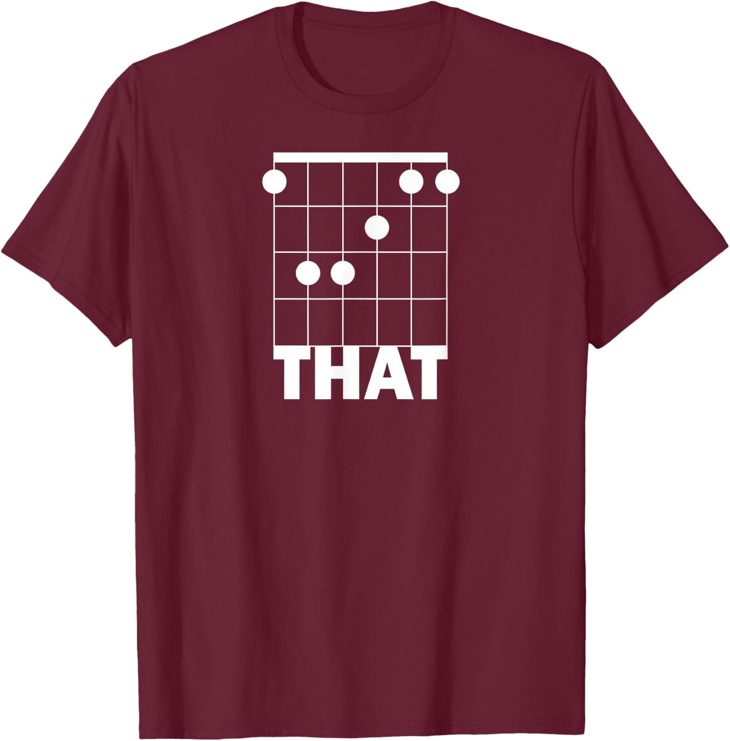 F That Funny Guitar Chord T-Shirt - T-Shirt | Maroon