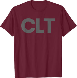 Charlotte NC CLT Retro Throwback Men Women Souvenir T-Shirt - T-Shirt | Maroon