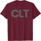 Charlotte NC CLT Retro Throwback Men Women Souvenir T-Shirt - T-Shirt | Maroon