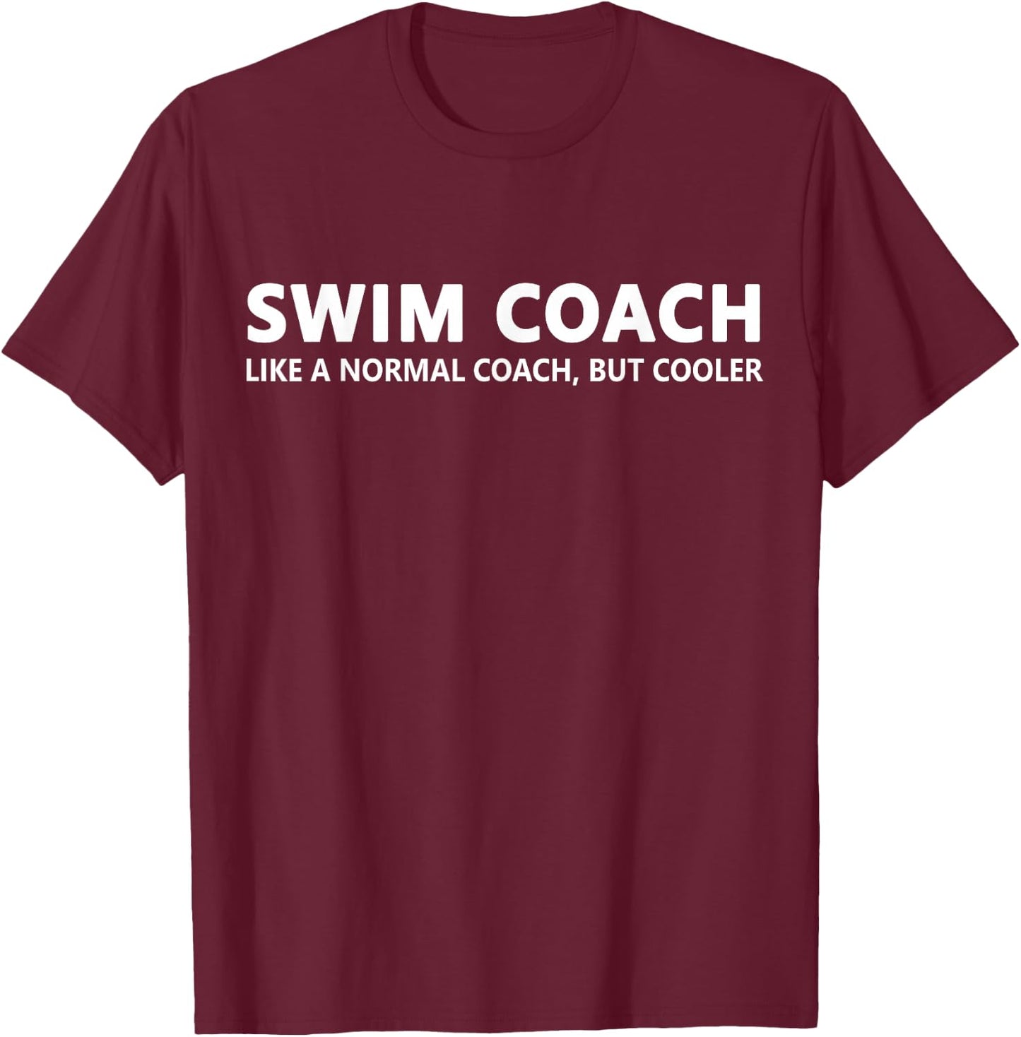 Funny Swim Coach Definition Swimming Coach T-Shirt - T-Shirt | Maroon