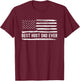 Host Dad Best Ever Flag T-Shirt - T-Shirt | Maroon
