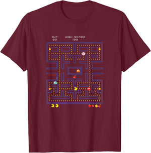 Retro Game Lover's Classic 8-Bit Video Gamer Nostalgia T-Shirt - T-Shirt | Maroon