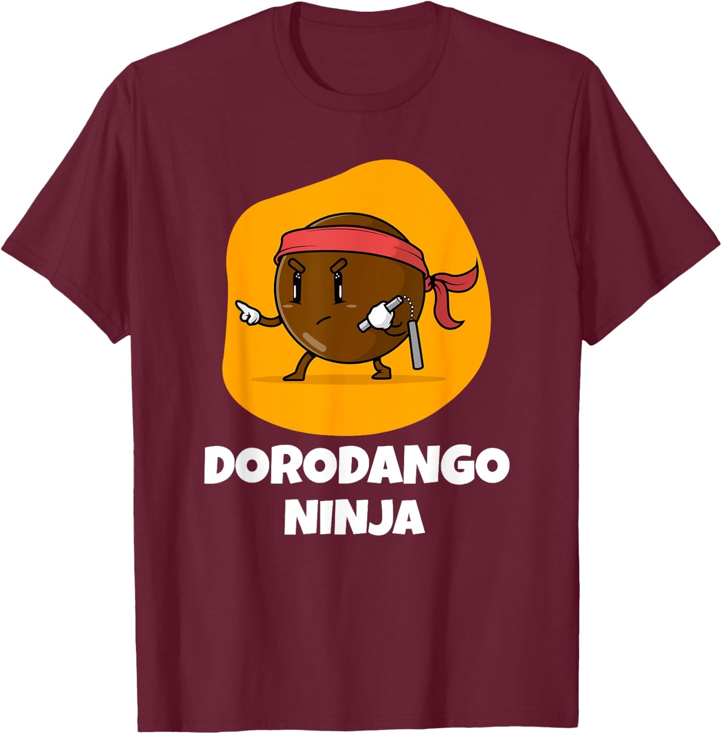 Dorodango Ninja T-Shirt - T-Shirt | Maroon