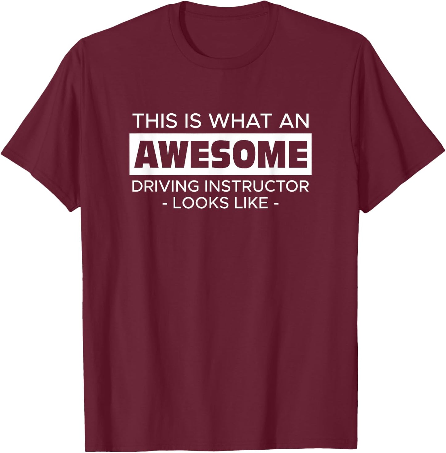 Driving instructor driving school gift car driving licence driving student T-Shirt - T-Shirt | Maroon