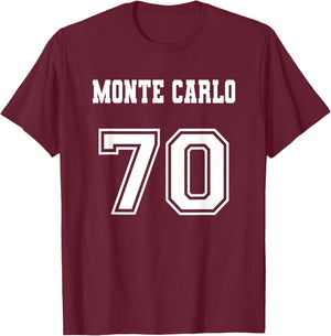 Jersey Style Monte Carlo 70 1970 Old School Muscle Car T-Shirt - T-Shirt | Maroon