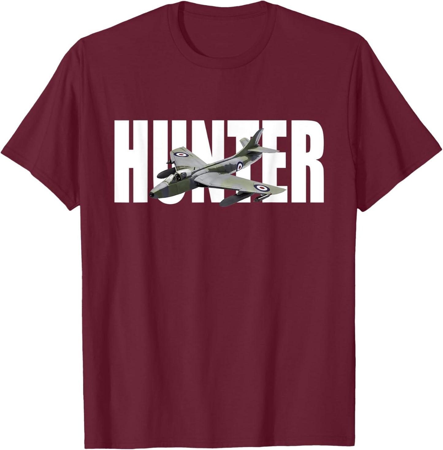 Hawker Hunter T-Shirt - T-Shirt | Maroon