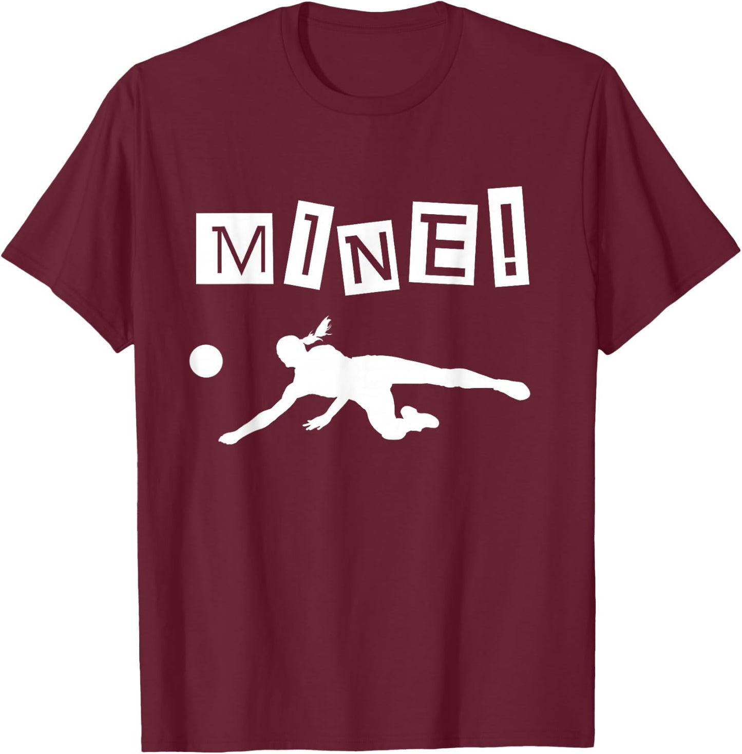 Volleyball Player Funny Volleyball T-Shirt - T-Shirt | Maroon