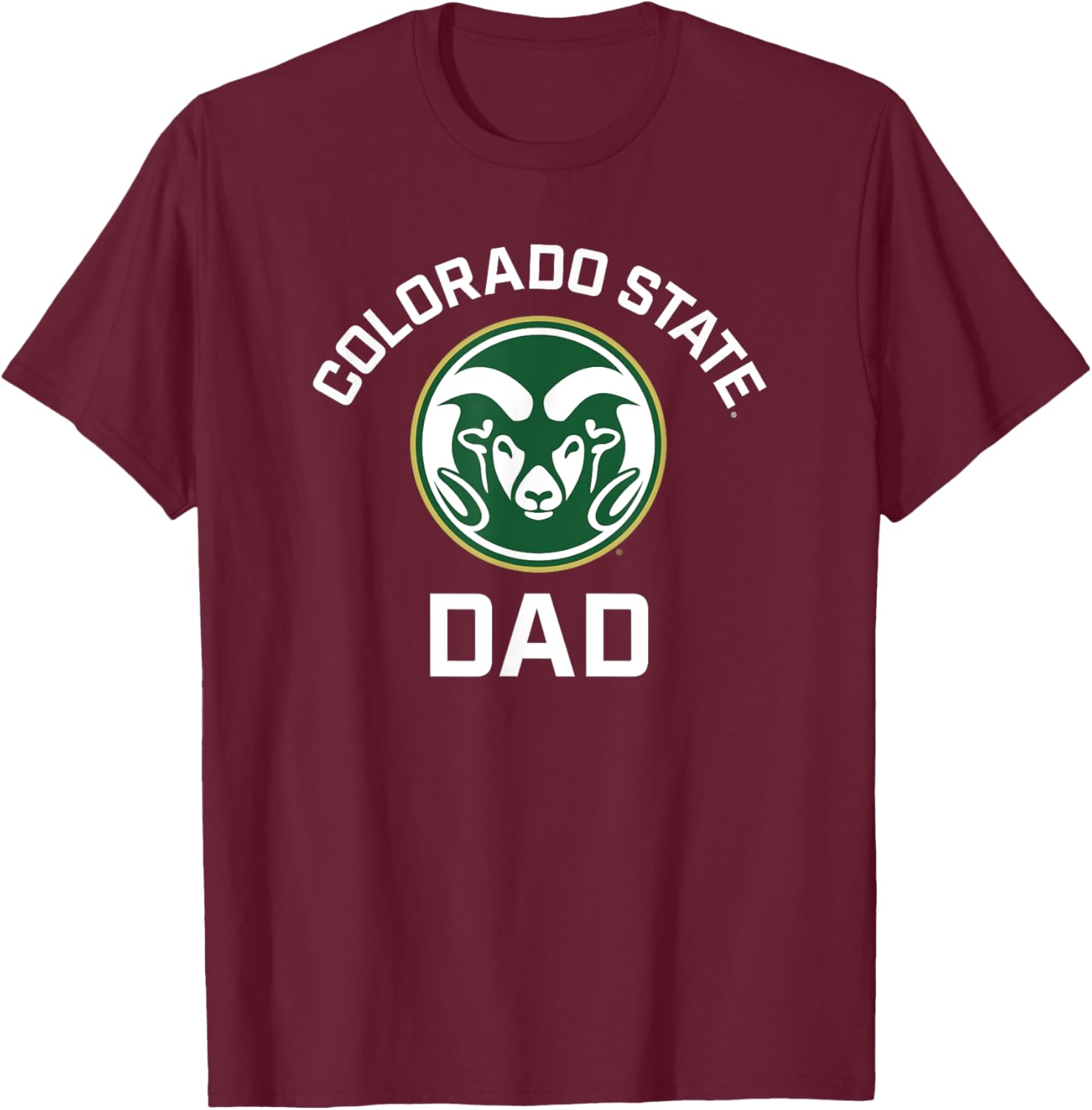 Colorado State University Rams Arched Dad T-Shirt - T-Shirt | Maroon