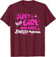 Just a Girl Who Loves Jewelry Making T-Shirt - T-Shirt | Maroon