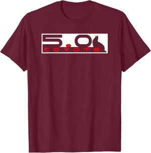 Coyote 5.0 Coyote Hunter Hunting Yotes S550 S197 T-Shirt - T-Shirt | Maroon