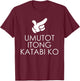 Umutot Yung Katabi Ko Funny Pinoy Words Pointing Who Fart T-Shirt - T-Shirt | Maroon