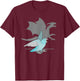 Blue Pacific Parrotlet with Dragon Shadow Birb memes Parrot T-Shirt - T-Shirt | Maroon