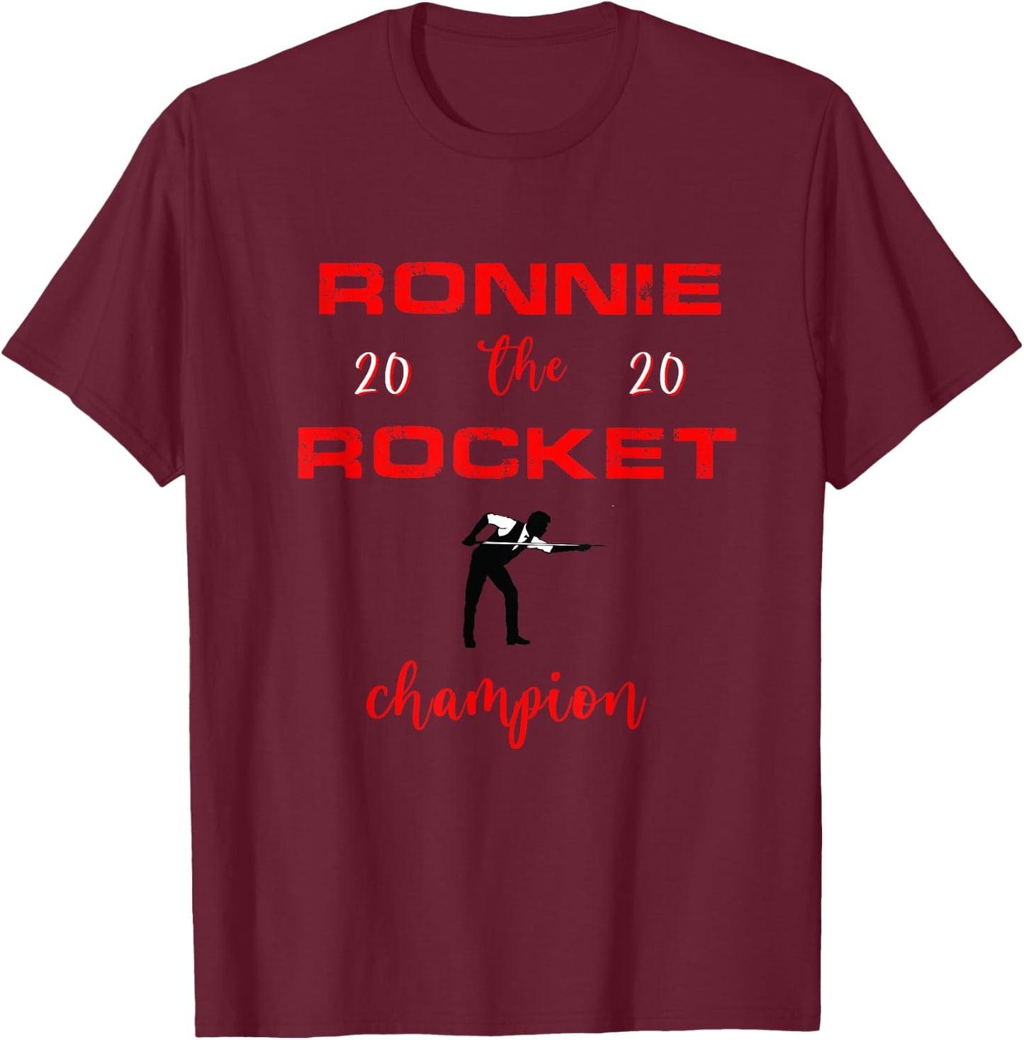 Ronnie Osullivan O'sullivan Snooker 2020 World Champion T-Shirt - T-Shirt | Maroon