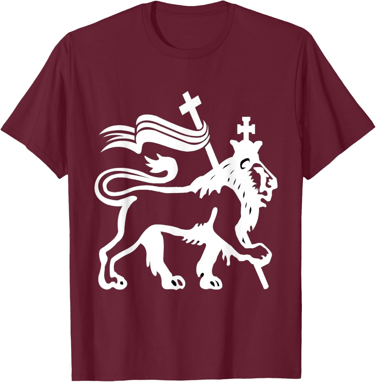 Lion Of Judah T-Shirt - T-Shirt | Maroon