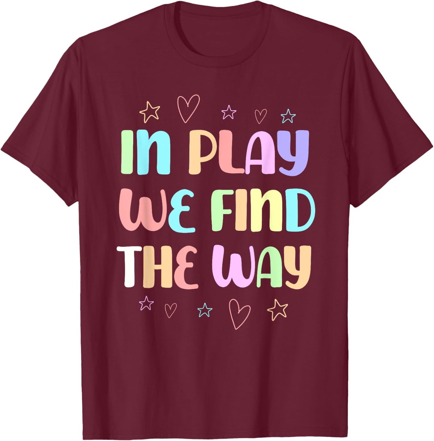 Funny Play Therapist Quote Child Behavioral Therapy T-Shirt - T-Shirt | Maroon
