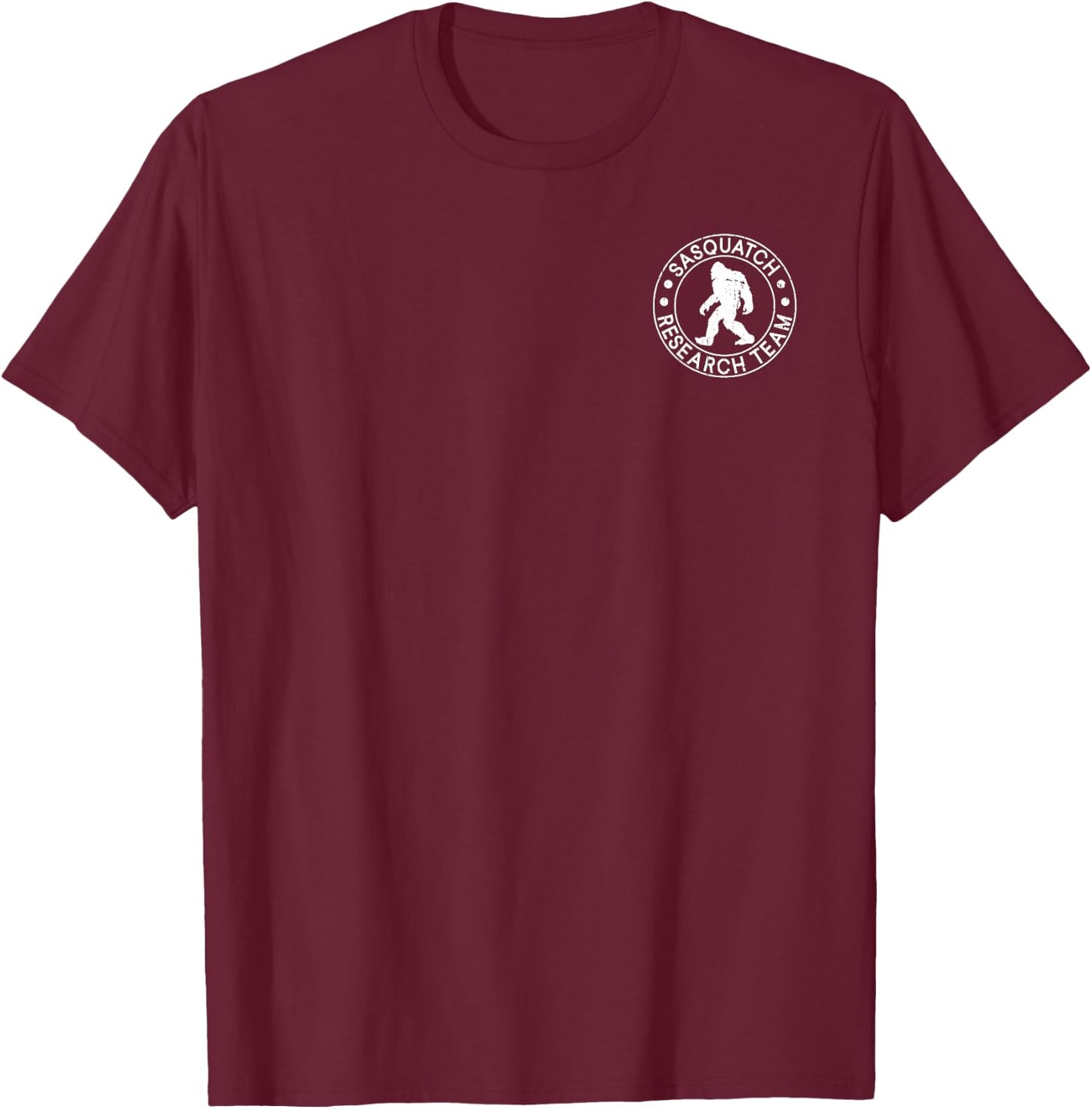 Sasquatch Research Team Bigfoot T-Shirt - T-Shirt | Maroon