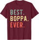 Best Boppa Ever Funny Retro Vintage T-Shirt - T-Shirt | Maroon