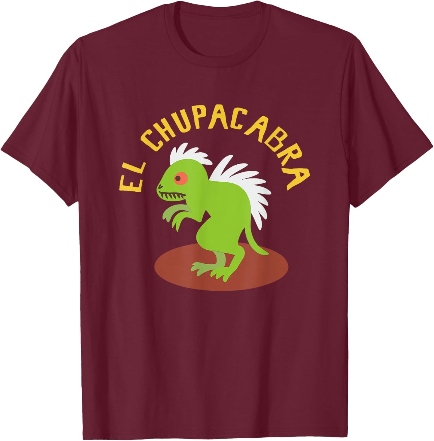 El Chupacabra, Cryptid Fandom T-Shirt - T-Shirt | Maroon