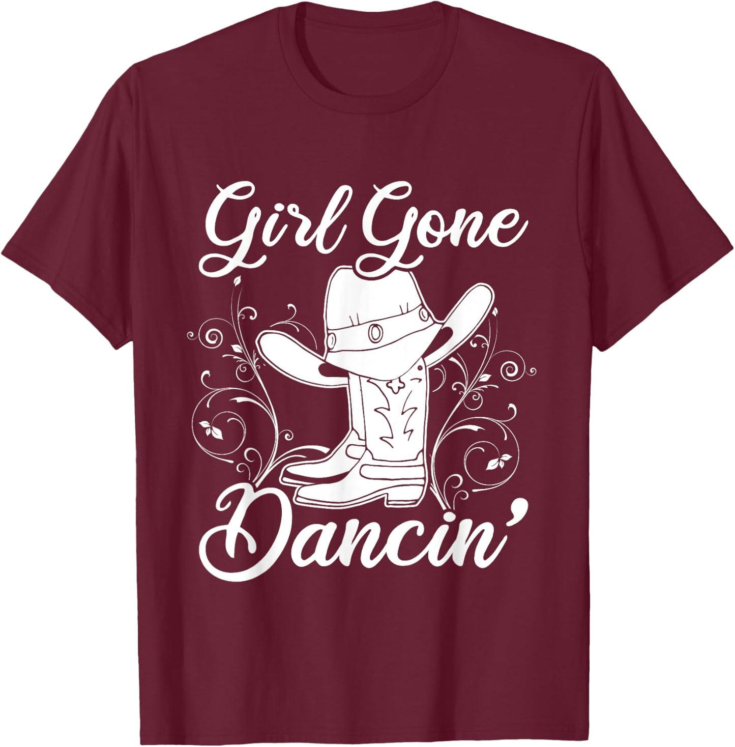 Line Dancing Texas Cowgirl Gift Women Line Dance T-Shirt - T-Shirt | Maroon