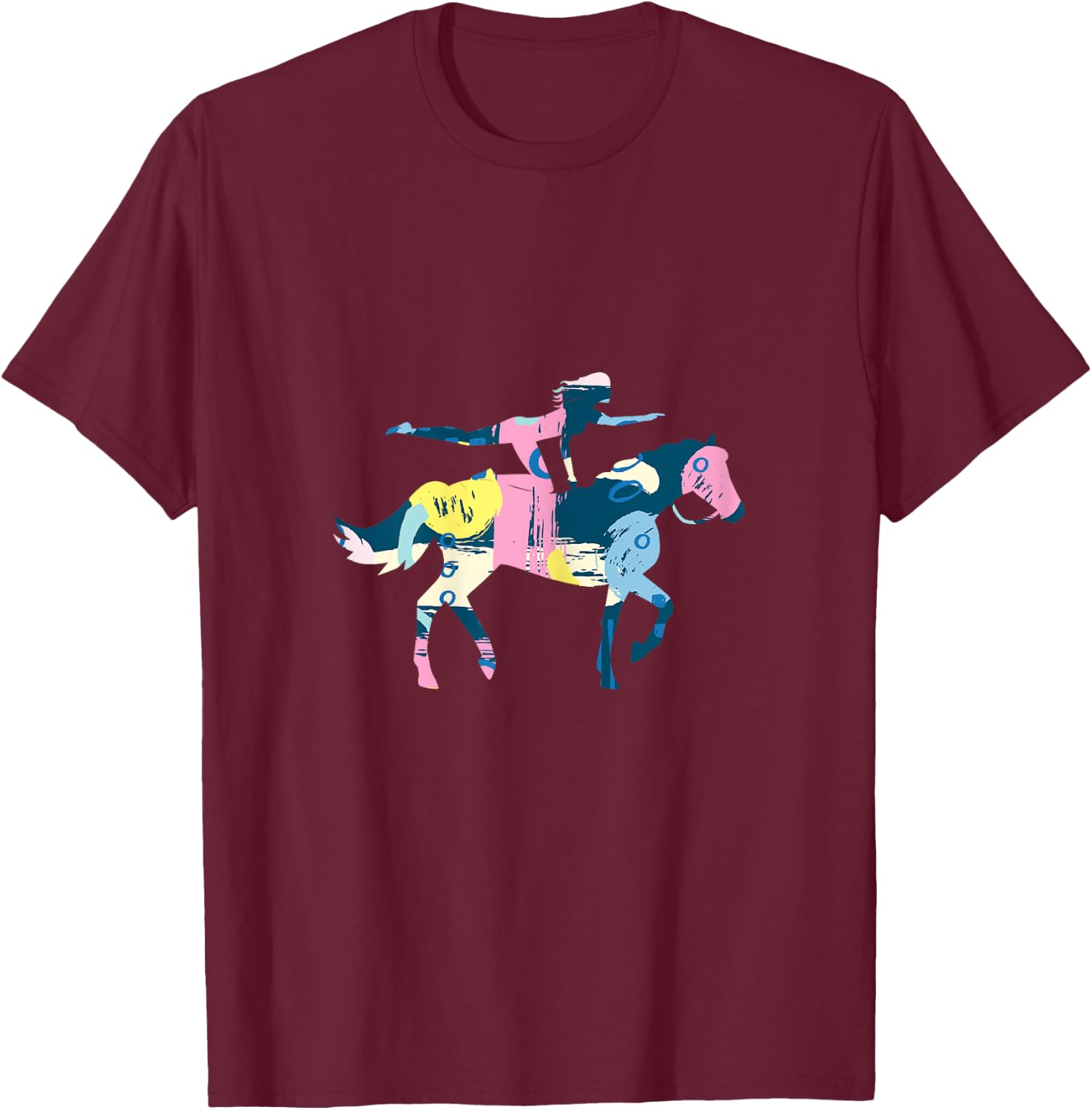 Vaulting Horse Sports Rider Volti Horse Riding Gift T-Shirt - T-Shirt | Maroon