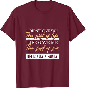 Adoption Announcement Day Family Gifts Plans Time T-Shirt - T-Shirt | Maroon