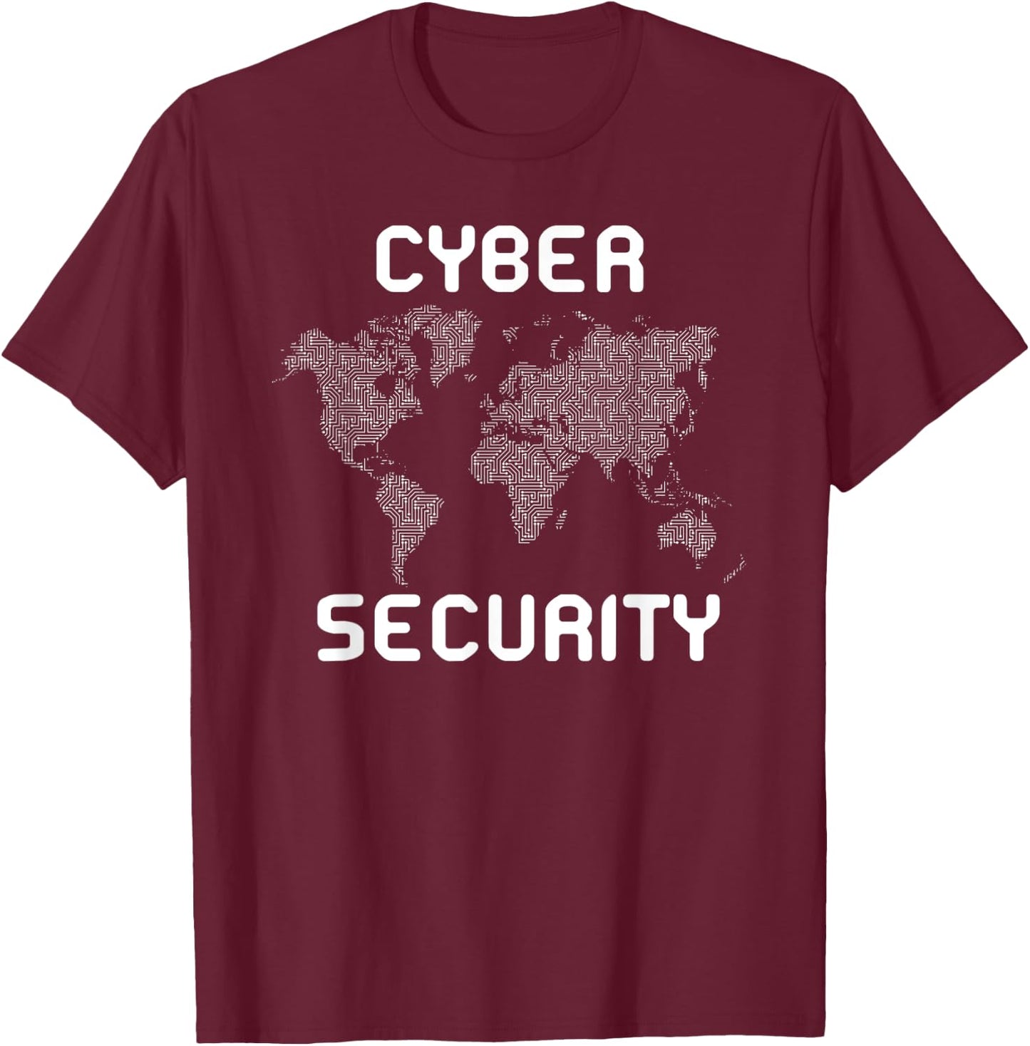 Cyber Security - Online Warfare Expert - Hacker / Hacking T-Shirt - T-Shirt | Maroon