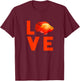Red Blood Parrot Cichlid Monster Aquarium Fish Gift T-Shirt - T-Shirt | Maroon