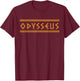 Odysseus Hero of the Odyssey and Trojan War T-Shirt - T-Shirt | Maroon