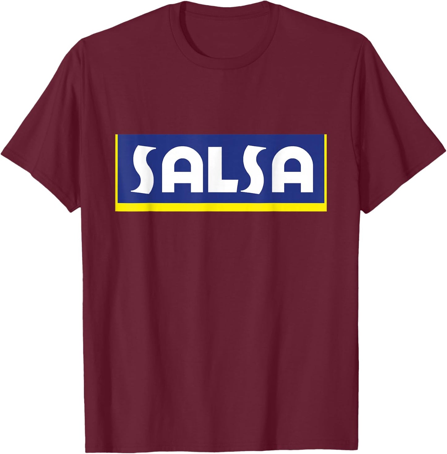 Salsa Dancing Music Food Puerto Rican Goya Latin Comida T-Shirt - T-Shirt | Maroon
