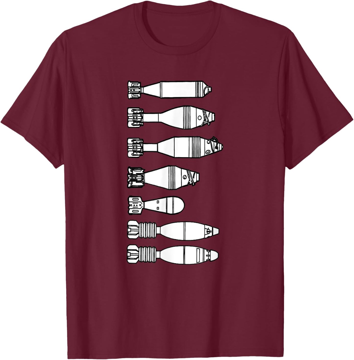 Mortarman Infantry Fragmentation Incendiary Rounds 11B 11C T-Shirt - T-Shirt | Maroon